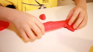 Лепка из пластилина. МАСТЕР КЛАСС. кальмар из ПЛАСТИЛИНА.