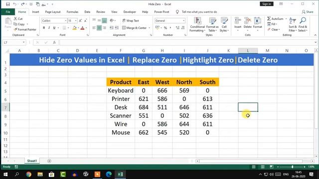 Hide Zero Value in Excel | Remove Zero in Excel Formula | Highlight Zero in Excel | смотреть онлайн