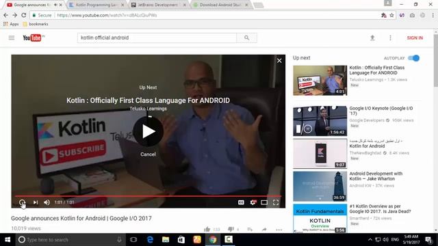 Kotlin is the new official programming Language For ANDROID | Google io 2007 смотреть онлайн