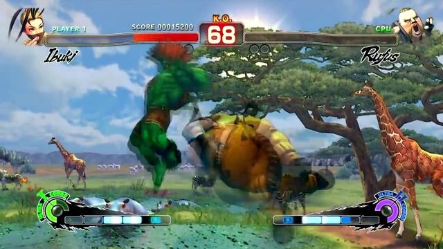 Blanka & Ibuki move swap Super Street Fighter IV AE PC смотреть онлайн
