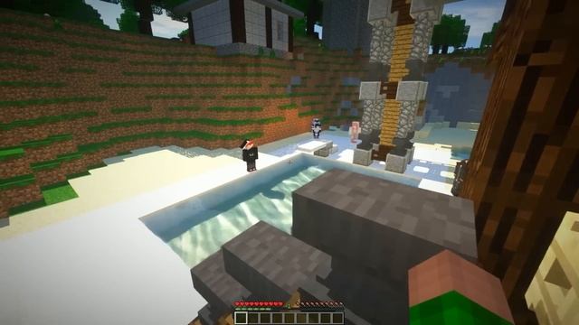 I Made 100 Players Simulate Survival On the Island in Minecraft смотреть онлайн