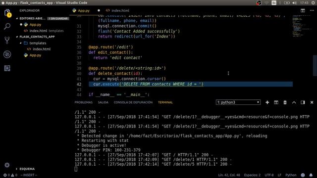 Python Flask y Mysql Aplicación Web | Aplicación de Ejemplo смотреть онлайн
