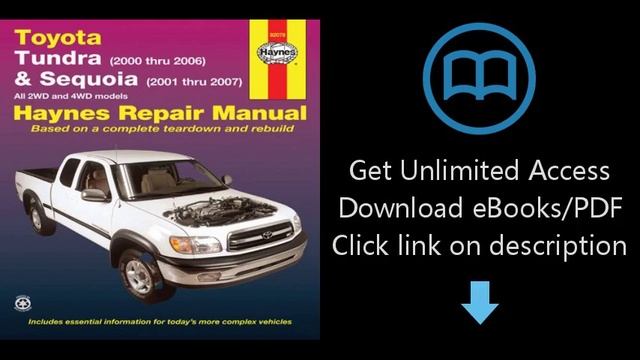Download Toyota Tundra (2000 thru 2006) & Sequoia (2000-2007): All 2WD and 4WD Models (Hayne [P.D.F смотреть онлайн