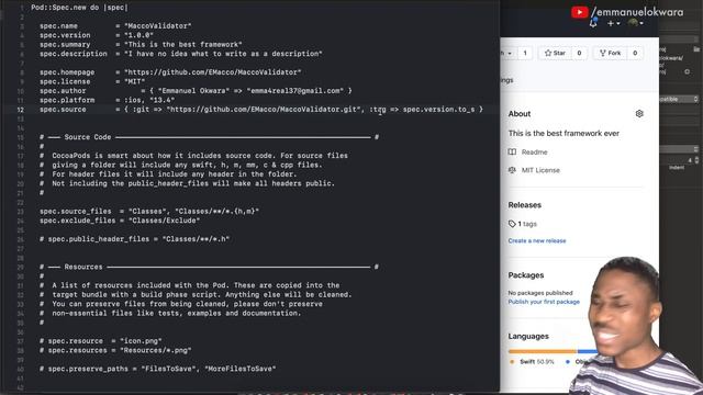 Creating and Publishing Custom iOS Framework using Cocoapods | Swift 5, XCode 11 смотреть онлайн
