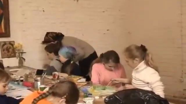 Урок рисование в Воскресной школе.mp4 смотреть онлайн