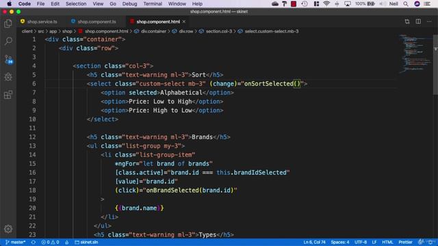 097 Adding the sort functionality смотреть онлайн