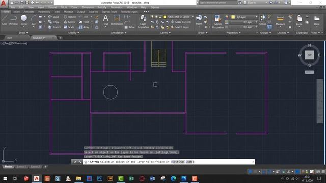 How to Use LAYON LAYOFF LAYFRZ in Autodesk Autocad for Architects смотреть онлайн
