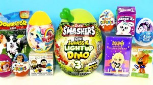 СЮРПРИЗ MIX! ЯЙЦО Smashers ZURU Dino, Gensin Impact, Harry Potter, Unicorns Unboxing Kinder Surprise