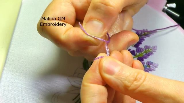 Hand embroidery: Lavender flowers смотреть онлайн