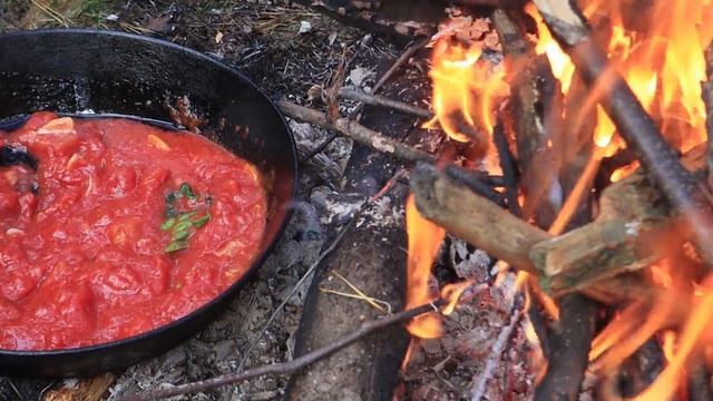 How to make Pizza Calzone ? An unusual way to make Pizza in the woods!? смотреть онлайн