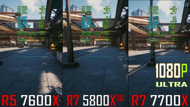 RYZEN 5 7600X (DDR5) vs RYZEN 7 5800X3D (DDR4) vs RYZEN 7 7700X (DDR5) // PC GAMES BENCHMARK TEST | смотреть онлайн