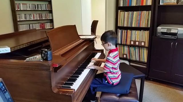 Parker Wolf (age 5) - Faber Piano Adventures 1, The Mermaid смотреть онлайн