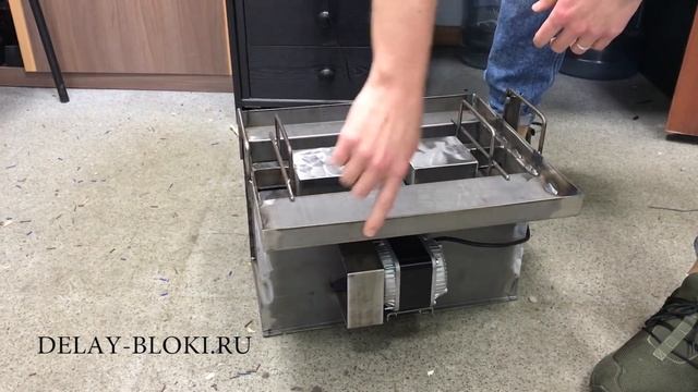 Вибростанок СИБИРЬ для производства шлакоблоков смотреть онлайн