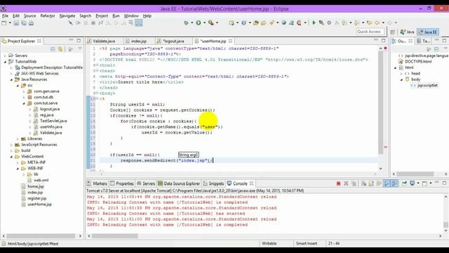 JSP and Servlets #10 - Session Management using Cookies смотреть онлайн