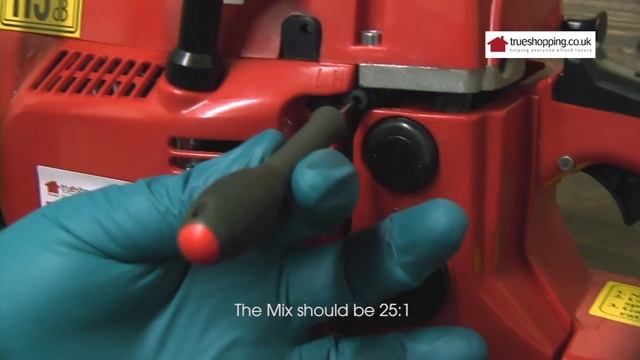 Setting Fuel Mixture to Factory Settings, Chainsaw смотреть онлайн