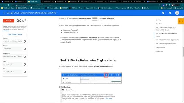 Learning Cloud Create Kubernetes Engine cluster in Google cloud using cloud shell смотреть онлайн