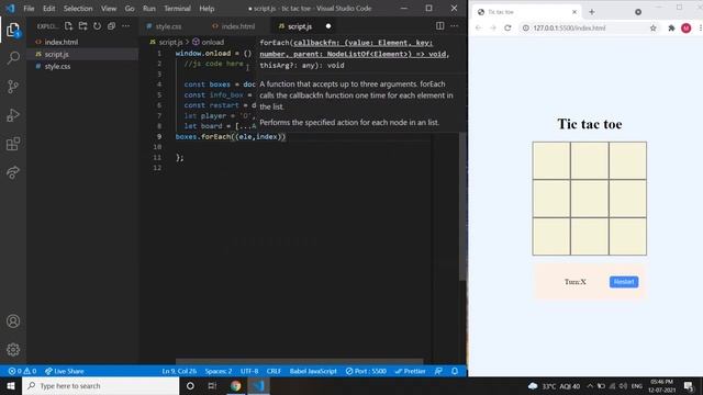 Tic Tac Toe Game Using HTML CSS & JS | Coding Fever смотреть онлайн