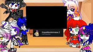 Past Sister Location react to Afton's Family || Read description before commenting! || Gacha Club