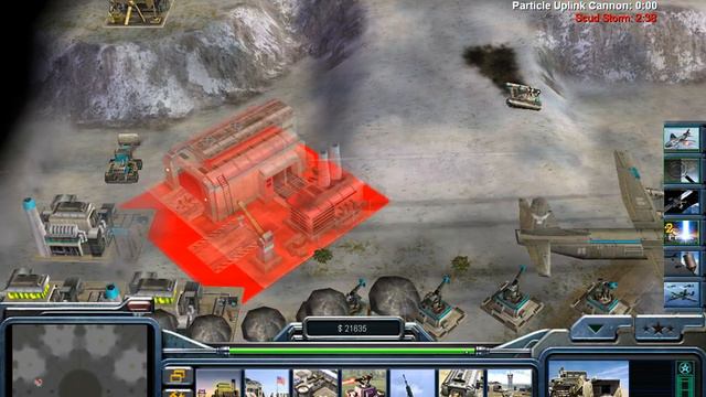 Command & Conquer Generals: Zero Hour: 1 Vs. 7 - USA Laser Vs. 7 Hard Armies]