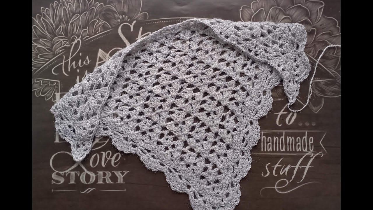 Узор для шали крючком