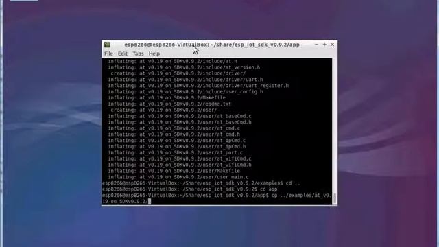 Компиляция AT прошивки для ESP8266 под Windows в виртуальной машине VirtualBox смотреть онлайн