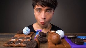 MILKA and OREO CHOCOLATE Bars (Eating Sounds) Mukbang | McBang ASMR