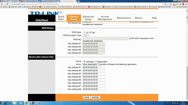 Ответы подписчикам -фильтрация MAC адреса в роутере TP Link TD W8951ND смотреть онлайн