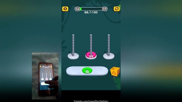 2048 Hoop Stack Number puzzle - Gameplay Walkthrough - Levels 1-20 смотреть онлайн