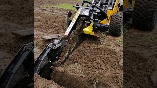 Траншеекопатель гидравлический с погрузчиком Sherpa | услуга прокладки коммуникаций|Агропромхолдинг смотреть онлайн