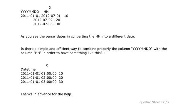 Pandas : Parse dates when YYYYMMDD and HH are in separate columns using pandas in Python смотреть онлайн