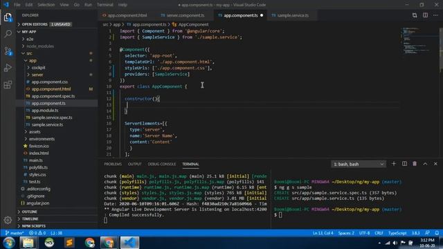 How to Create a Services in Angular JS 9 & 10 ??? смотреть онлайн