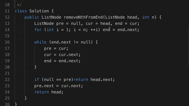 LeetCode 19 Remove Nth Node From End Of List смотреть онлайн