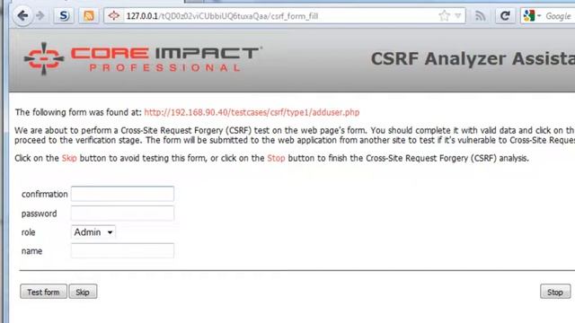 How to test for CSRF with CORE Impact Pro смотреть онлайн