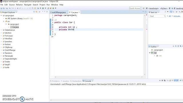 adding java class getters and setters with eclipse смотреть онлайн