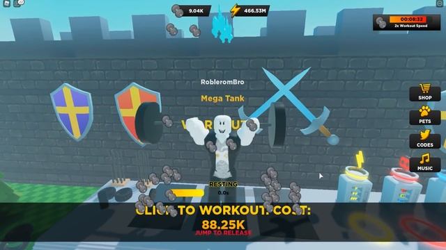 СТАЛ МЕГА КАЧКОМ СТРОНГМЕНОМ! ВКАЧАЛ 600,000,000 ЭНЕРГИИ ЗА 1 ВИДОС! ROBLOX Strongman Simulator смотреть онлайн