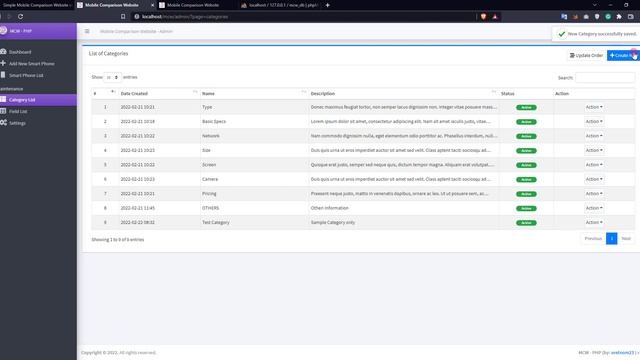 Simple Mobile Comparison Website in PHP DEMO смотреть онлайн