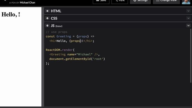 React function components — use props (v15.4) 2017 смотреть онлайн