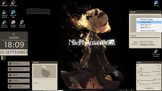 NieR:Automata Wallpaper theme смотреть онлайн