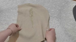 Снуд-капюшон из старого свитера #снуд #капюшонсмехом #капор