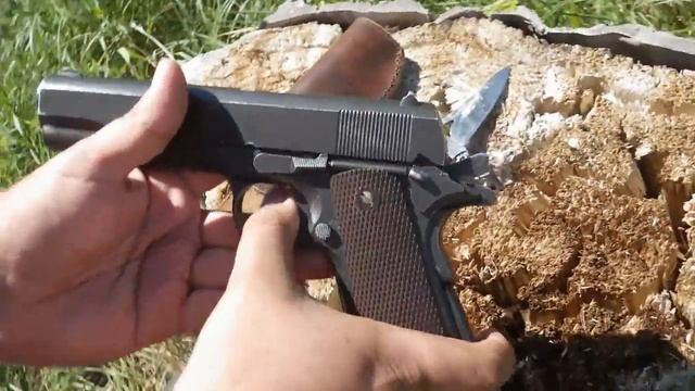 Colt 1911 A1 (KWC, CO2 ver) обзор от Вячеслава смотреть онлайн