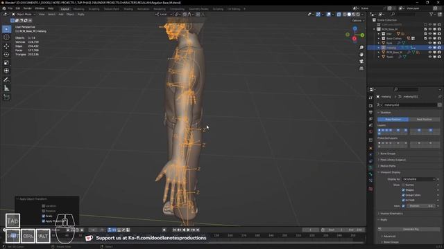 Rigging using Rigify in Blender 3.3.1 смотреть онлайн