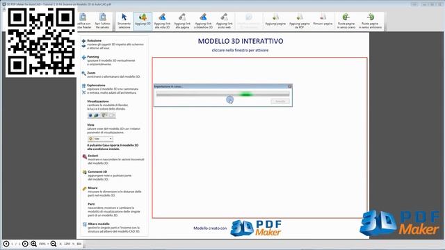 Tutorial 3D PDF Maker for AutoCAD - 1.Inserire nel PDF un modello 3D di AutoCAD смотреть онлайн