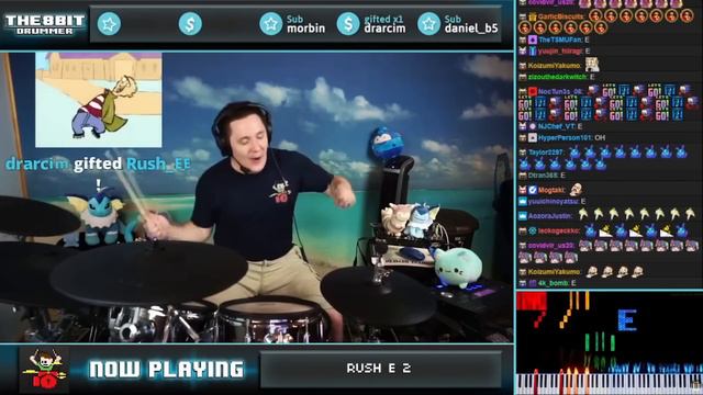 RUSH E 2 ON DRUMS! смотреть онлайн