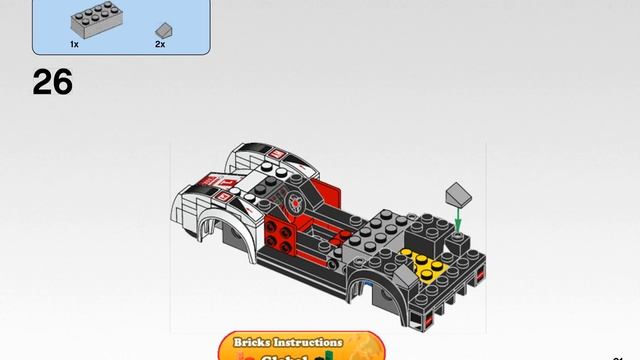 Lego 75872. Audi R18 e-tron quattro. Speed Champions. Instructions смотреть онлайн