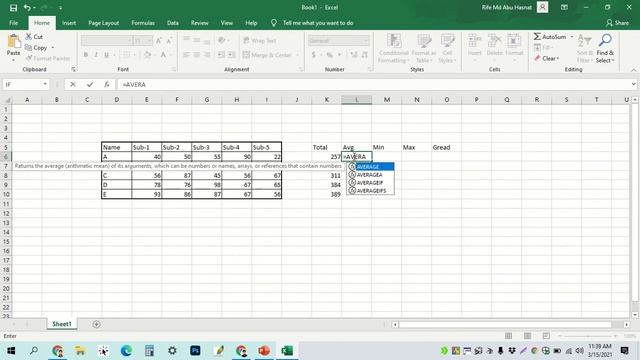 Logical Test 2 - Basic Excel Class - 2021.03.15 || Office Batch - 03 || Rife Md Abu Hasnat || MTA смотреть онлайн