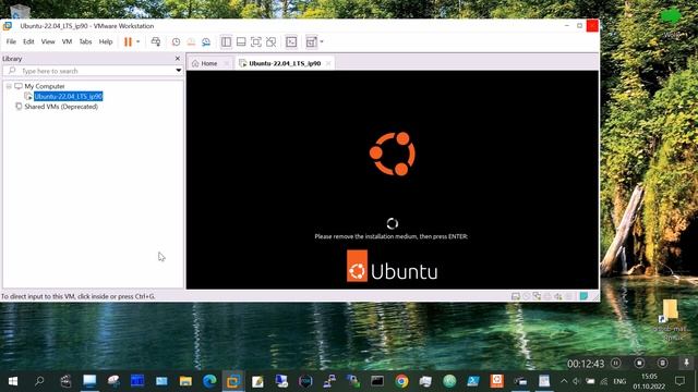 Установка Ubuntu 22 04 1 LTS Jammy Jellyfish первая реакция