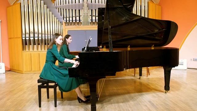 Oblivion - A.Piazzolla arr Uliana Kuznetsova (for 2 piano 4 hands) смотреть онлайн
