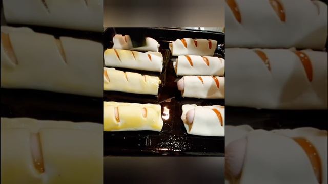 Сосиски в тесте с сыром🧀😋😊 смотреть онлайн