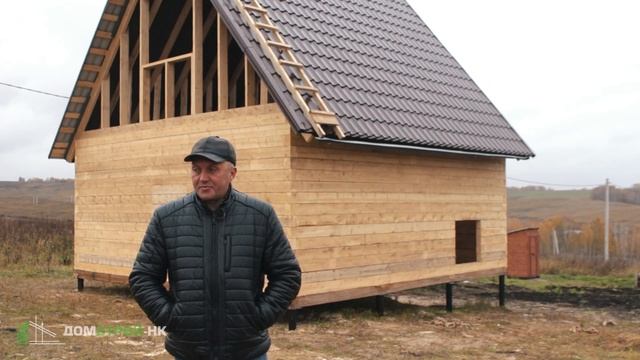 Дачный дом 6х6 из бруса в Новокузнецке смотреть онлайн