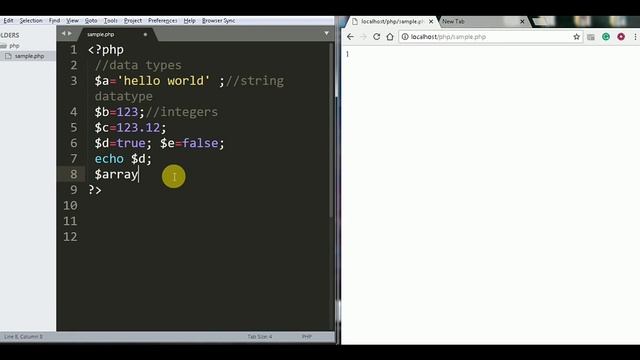 PHP data types|PHP basics 2|PHP tutorial|coding desk смотреть онлайн